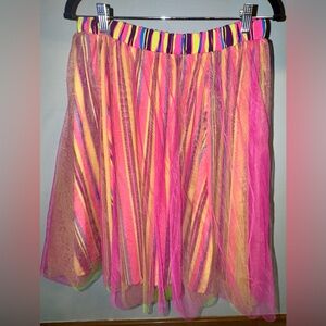 Cosplay Anime Tutu Plus Size Multi Colored Skirt - 1X